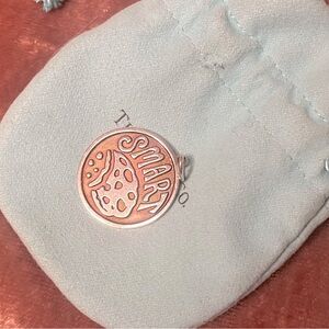TIFFANY & CO. Smart Cookie sterling silver charm and pouch